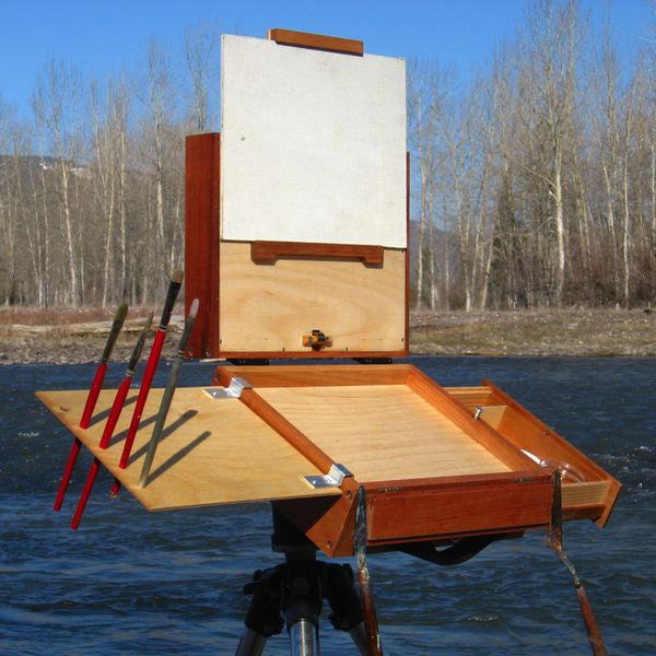 Lightweight Easel wood Artists Portable Easel Stand,Pochade box